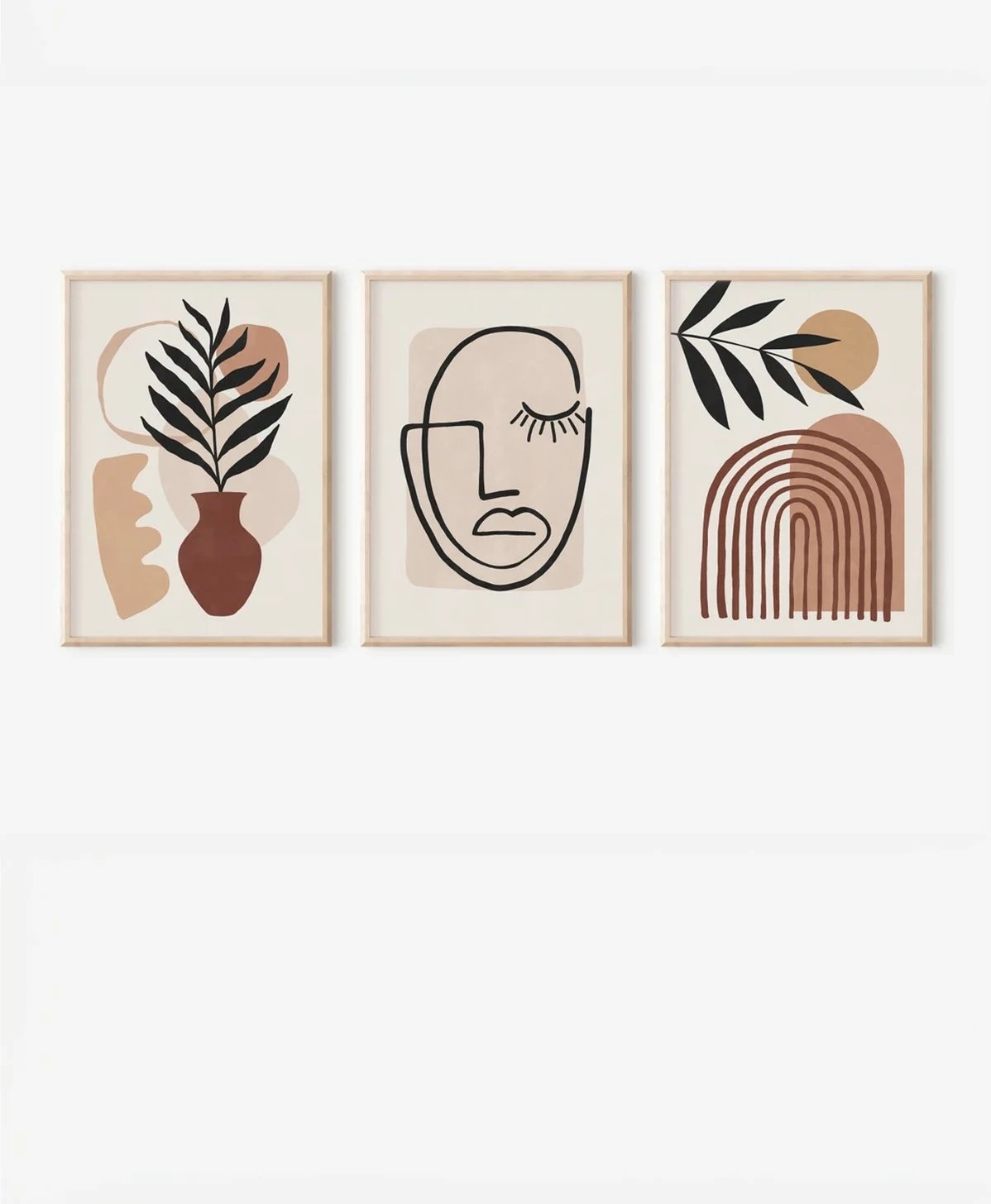 Pikturë dekorative me kornizë (3 copë), Wallity, 3Dartsohoset69