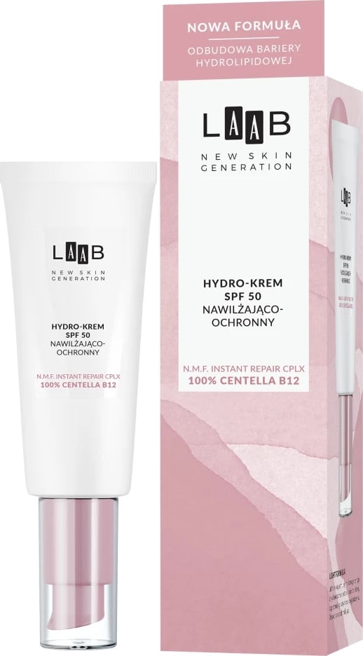 Krem hidratues dhe mbrojtës për fytyrë AA LAAB Hydro-Cream SPF50 për femra, 40ml