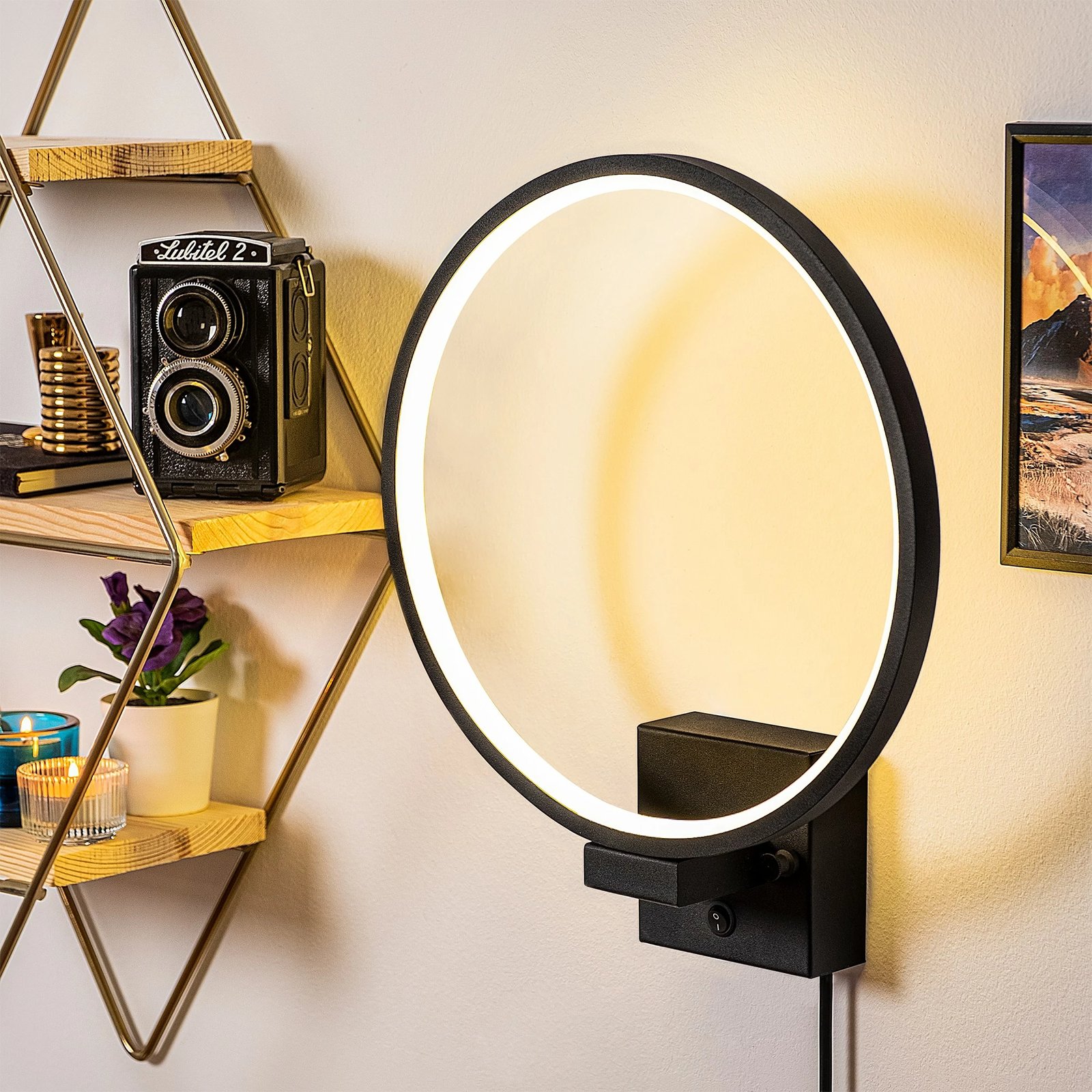 Llambë muri Opviq, Halka - 13309, ngjyrë e zezë