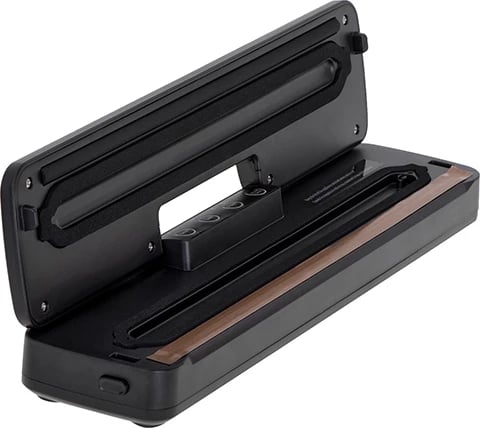 Sealer vakumi, Mesko 4492, 95W 12L/min, gjerësi qese deri 28 cm, 2 moda Dry/Moist, e zezë, set me rul 28cm x 3m + zorrë