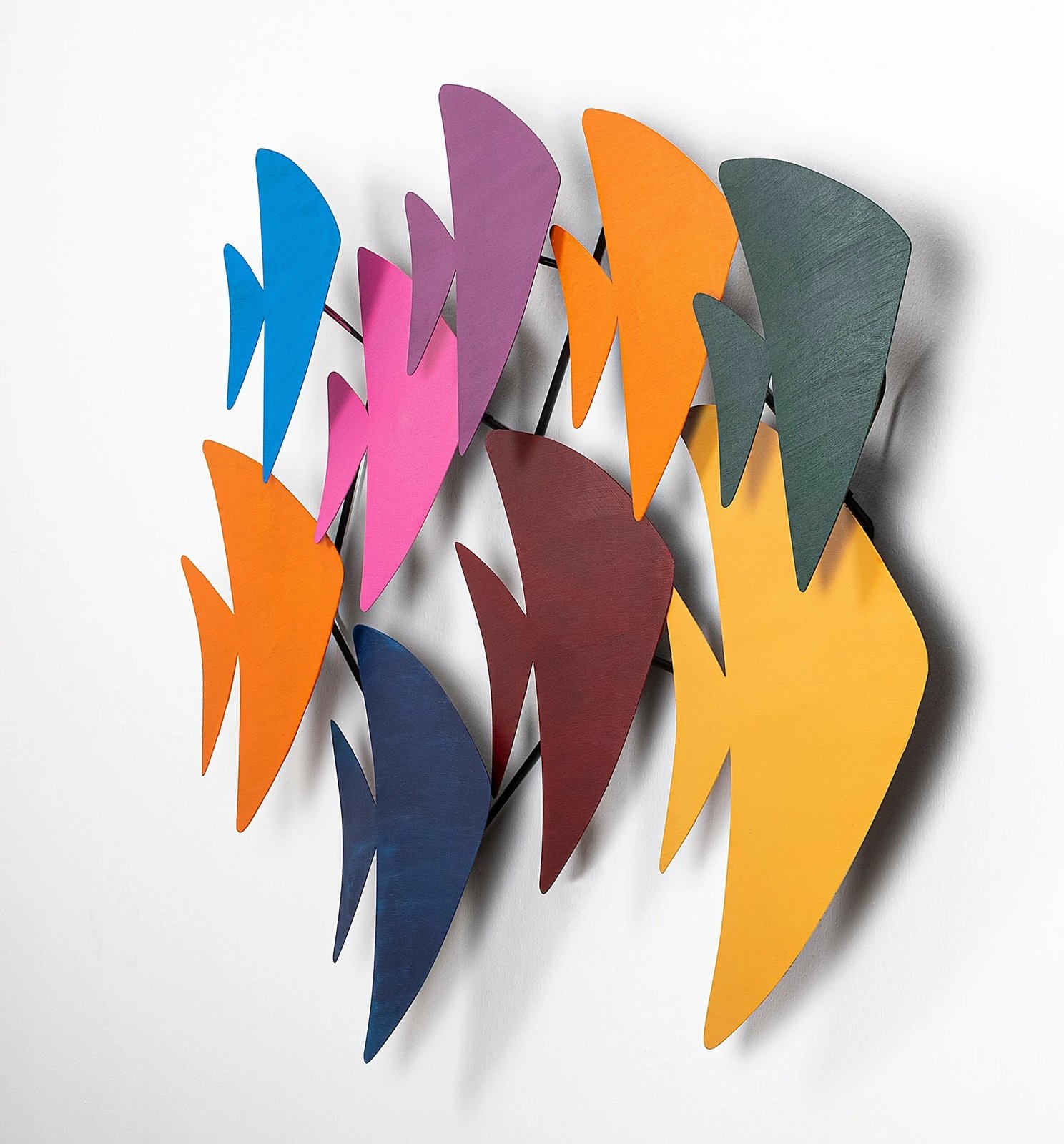 Aksesor dekorativ metalik për mur, Wallity, Cırgısın, shumëngjyrësh