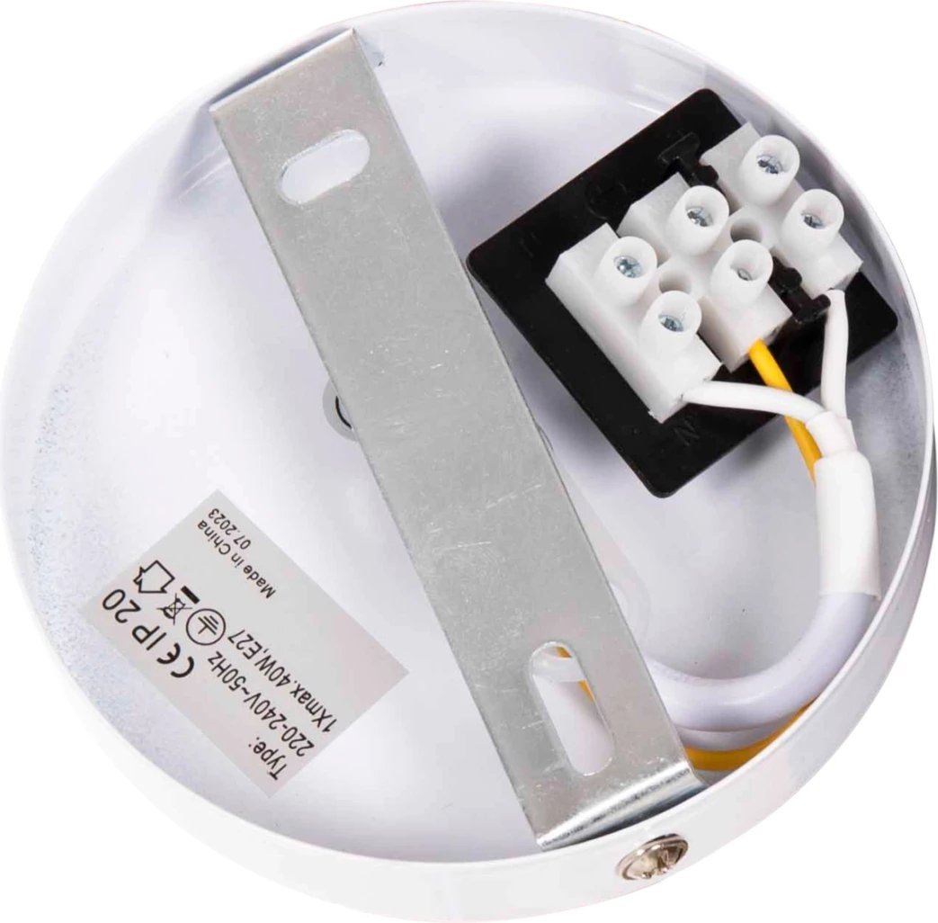 Llambë varëse tavani FH4144 kapak metali i bardhë 24,5x24,5x113H cm