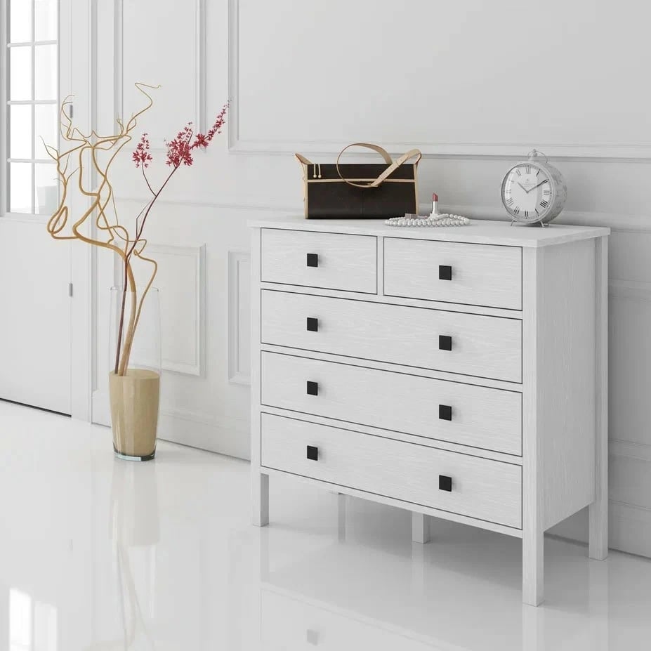 Komodë Hanah Home, FRN-10061-3, dru dhe e bardhë