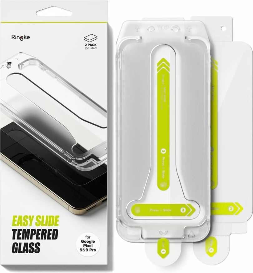 Xham mbrojtës Ringke Easy Slide për Google Pixel 9 / 9 Pro, 2 copë