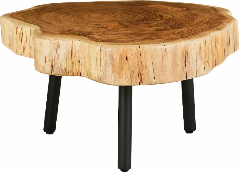 Tavolinë kafeje RAW, dru natyral, 80x80x40cm