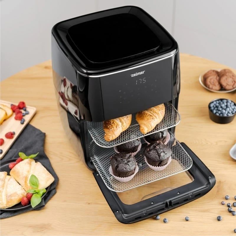 Fritezë Zelmer ZAF7120, 12 L, 1700 W, E zezë