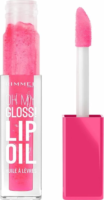 Vaj për buzë për femra Rimmel Oh My Gloss Nourishing Lip Oil me Vitamina 003 Berry Pink, 4.5ml