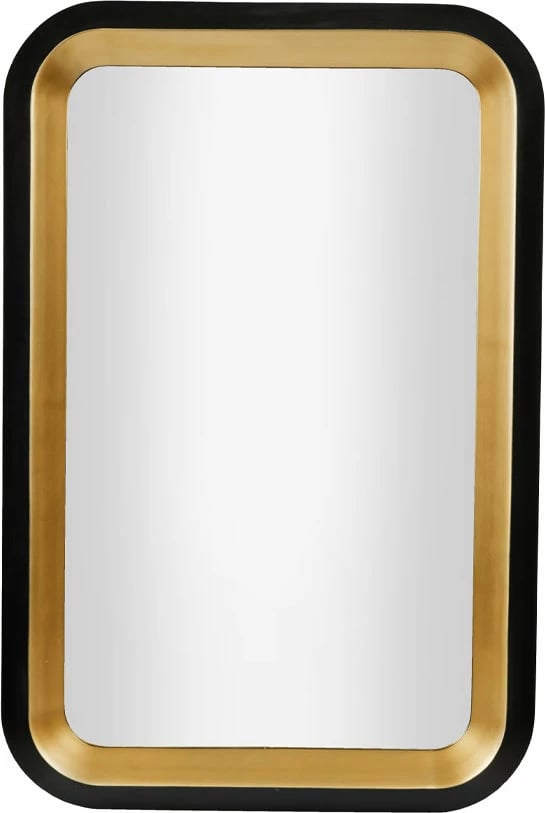 Pasqyrë Contrasto, e zezë dhe ari, 71x107cm