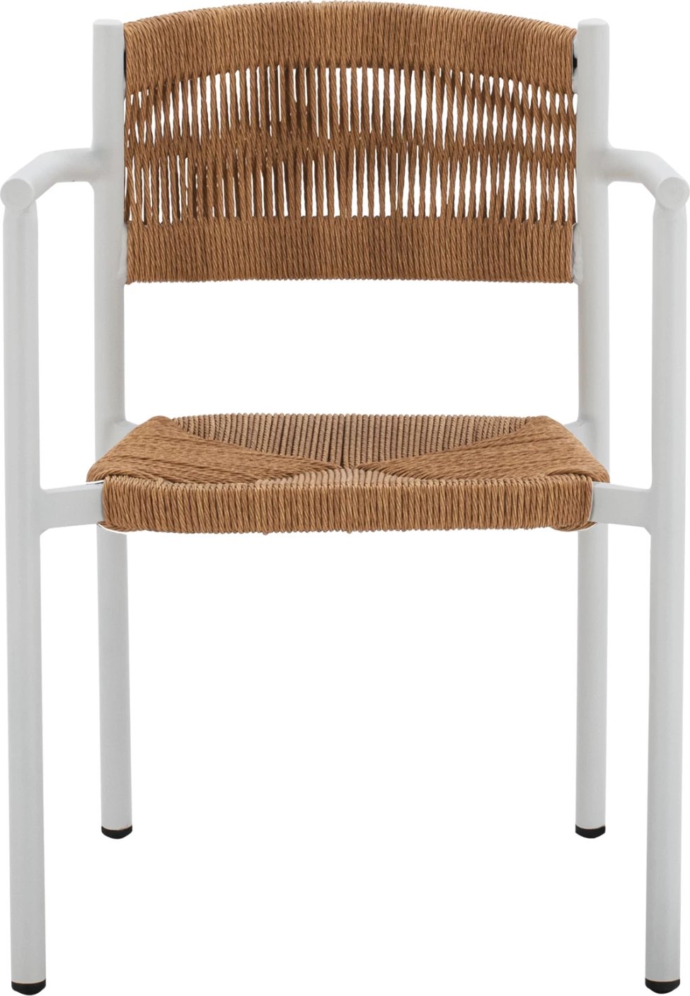 Karrige alumini e bardhë me litar PE bezhë FH5786.01 55,5x50x77,5 cm