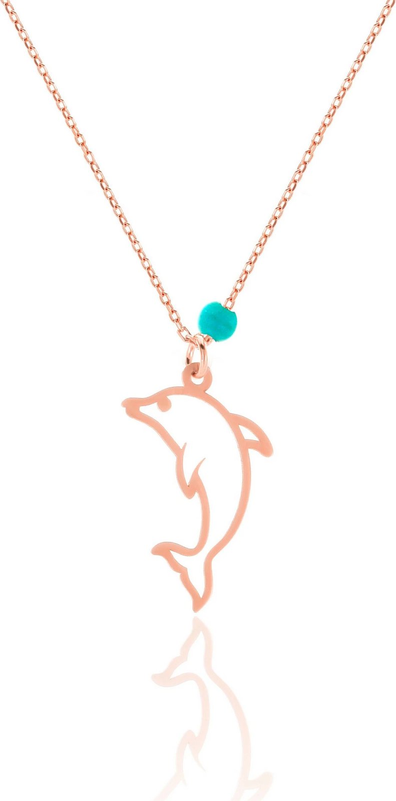 Varëse argjendi me delfin, ngjyrë ari rozë, Jumeon, ALK1377