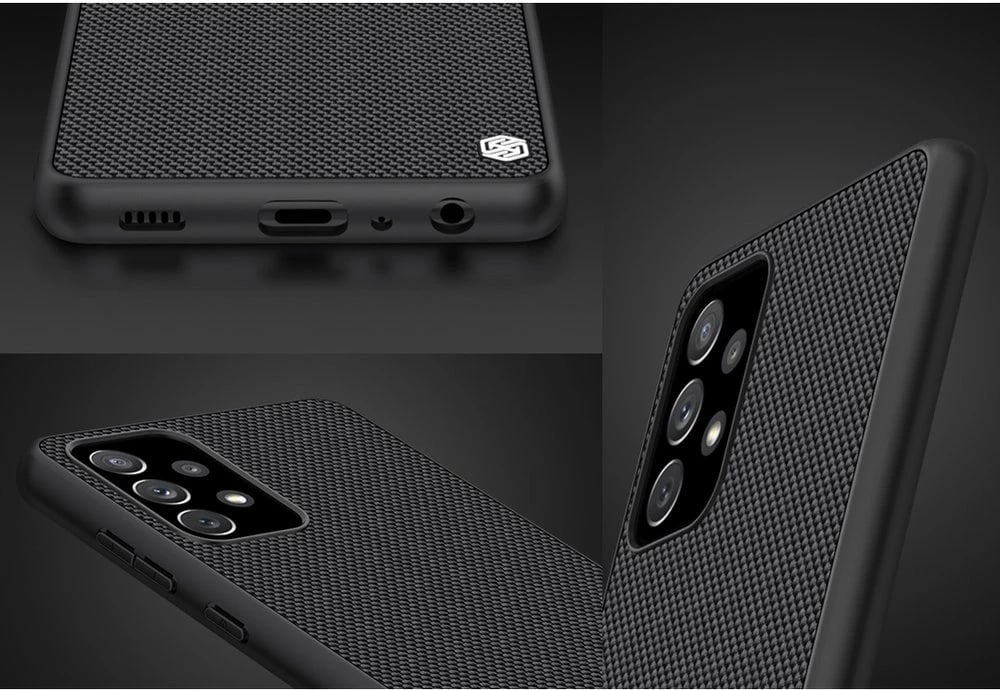 Mbështjellës Nillkin Textured Case për Samsung Galaxy A72 4G, i zi