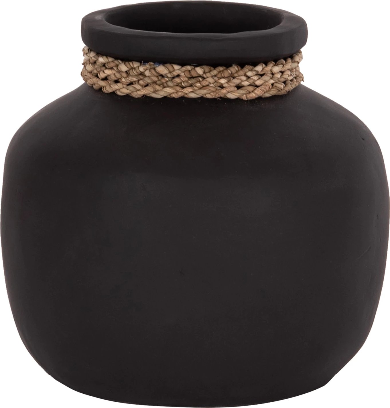 Vazo dekorative tavoline CAMMER, terrakotë, e zezë, FH4687.01S, 22x20cm Vazo dekorative tavoline CAMMER, terrakotë, e zezë, FH4687.01S, 22x20cm