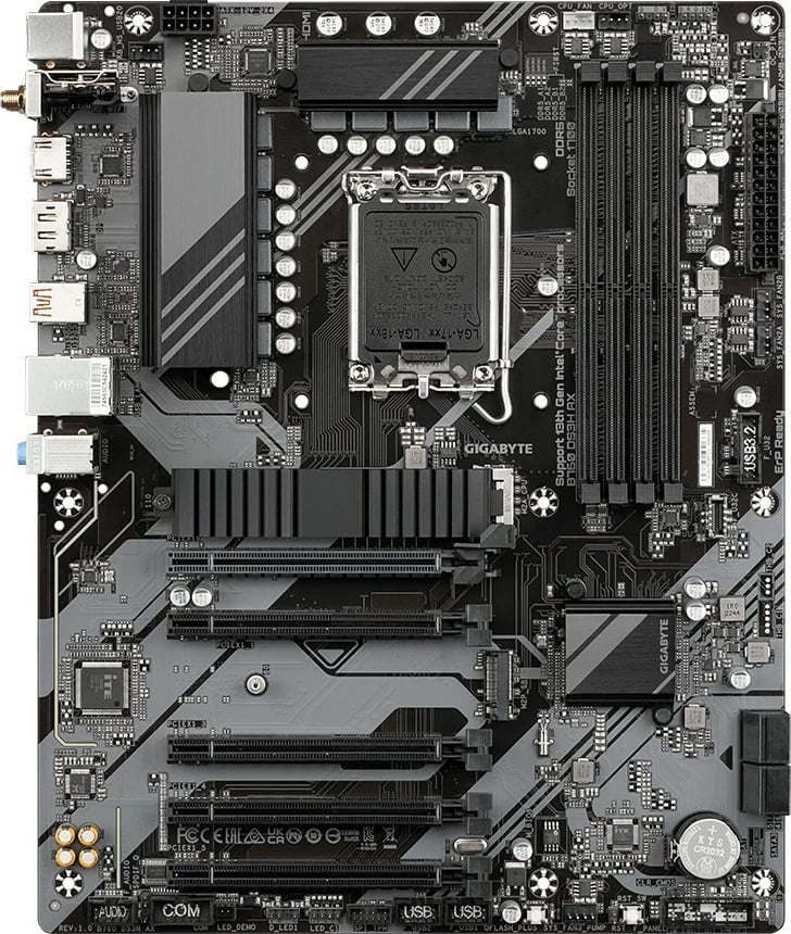 Pllakë amë Gigabyte GA-B760 DS3H AX, Socket 1700, DDR4, ATX, e zezë