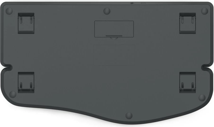 Tastierë ergonomike Hama WK-900 Ergo U8173071 pa kabllo multi-device 3 kanale bateri e rikarikueshme me mbështetje dore e zezë