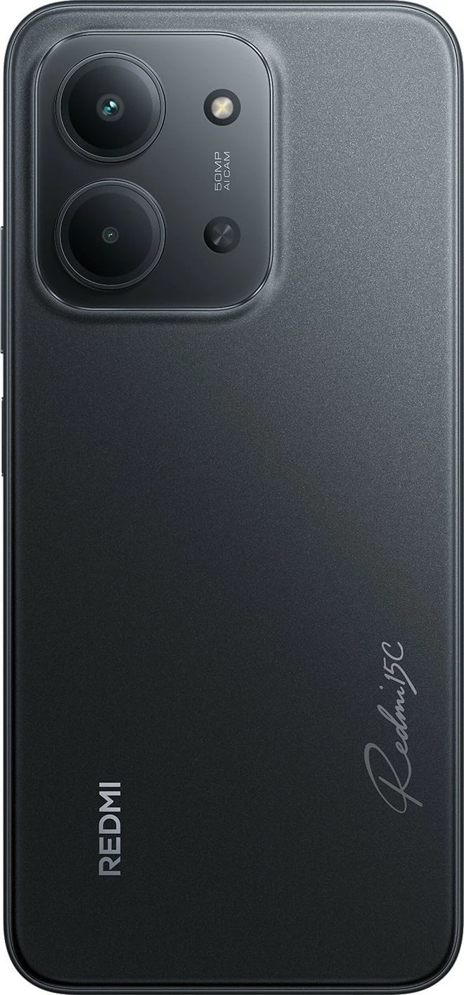 Celular Xiaomi Redmi 15C, 4GB RAM, 256GB, dual sim, midnight black