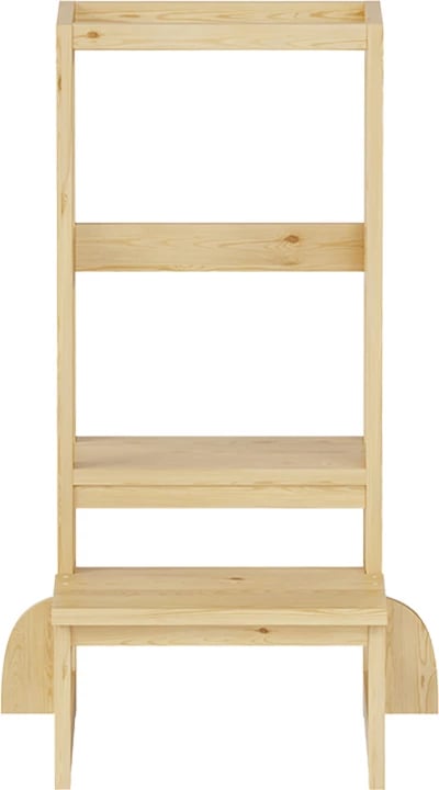 Kullë mësimi për fëmijë Chiquel, stil Montessori, dru pishe, ngjyrë natyrale, 45.7x51x90cm