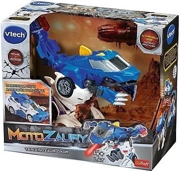 Lodër edukative Vtech Motosaurus Therizinosaurus Oxor, Blu
