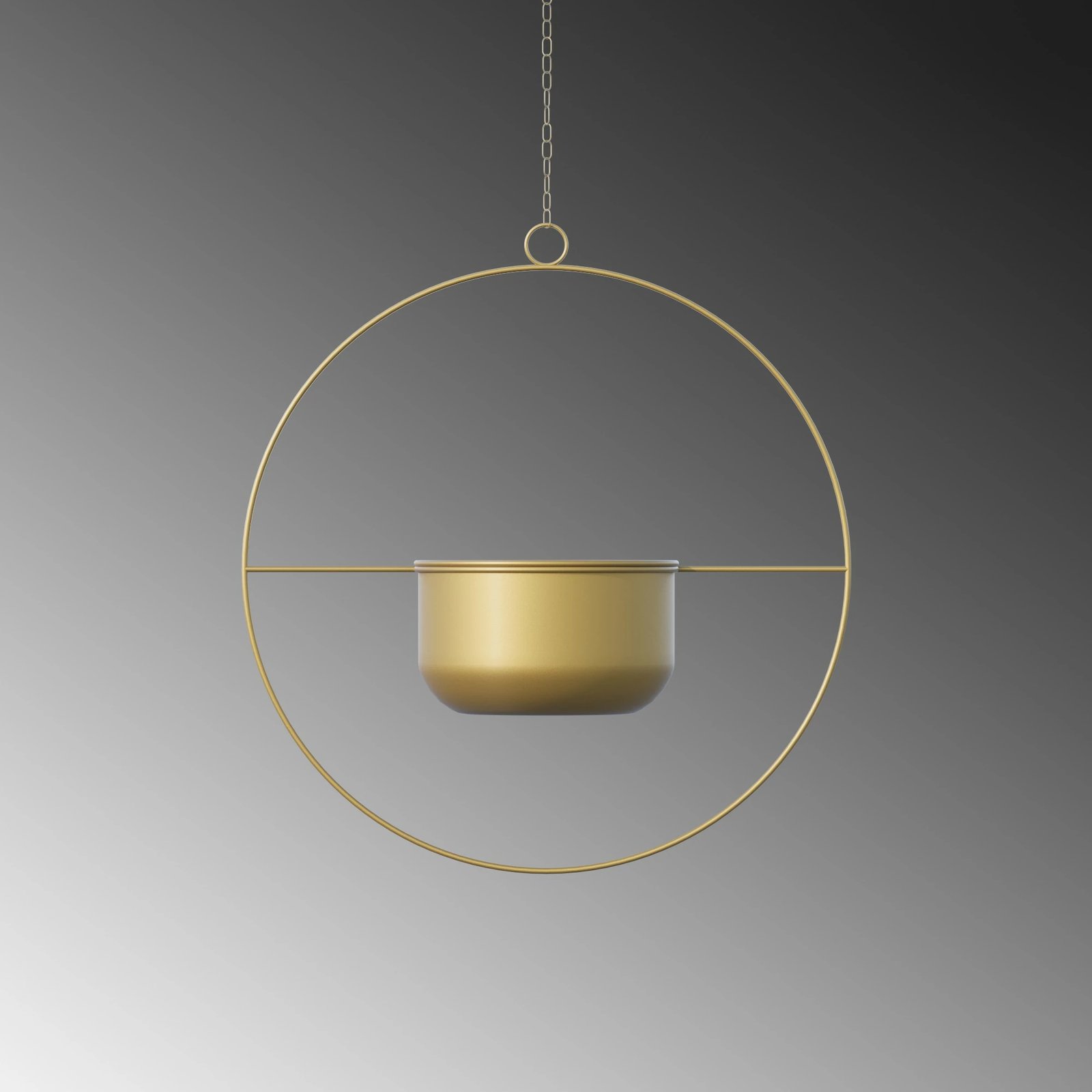 Vazo dekorative ngjyrë ari, Aberto Design, Payanda