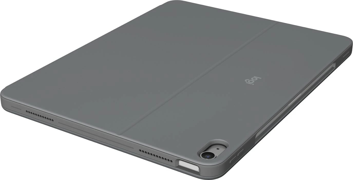 Mbështjellës tastierë Logitech Combo Touch për iPad Air 13 M2, QWERTY, spanjisht, trackpad, gri