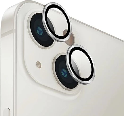 Mbështjellës alumini për lente kamerë UNIQ Optix, për iPhone 14/14 Plus, argjend