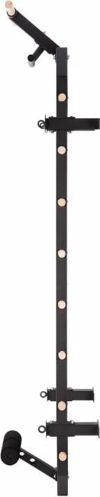 Shkallë gjimnastike multifunksionale HMS, ngjyrë e zezë/kafe