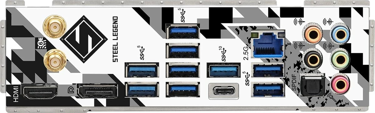 Pllakë amë ASRock Z790 Steel Legend WiFi, ATX, LGA1700, DDR5, e bardhë