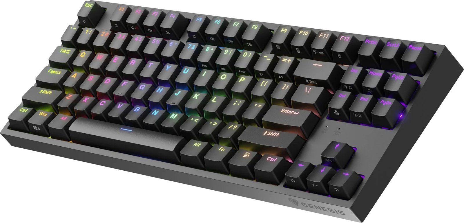 Tastierë GENESIS Thor 404 TKL, Gaming, USB, QWERTY, Anglisht, E zezë