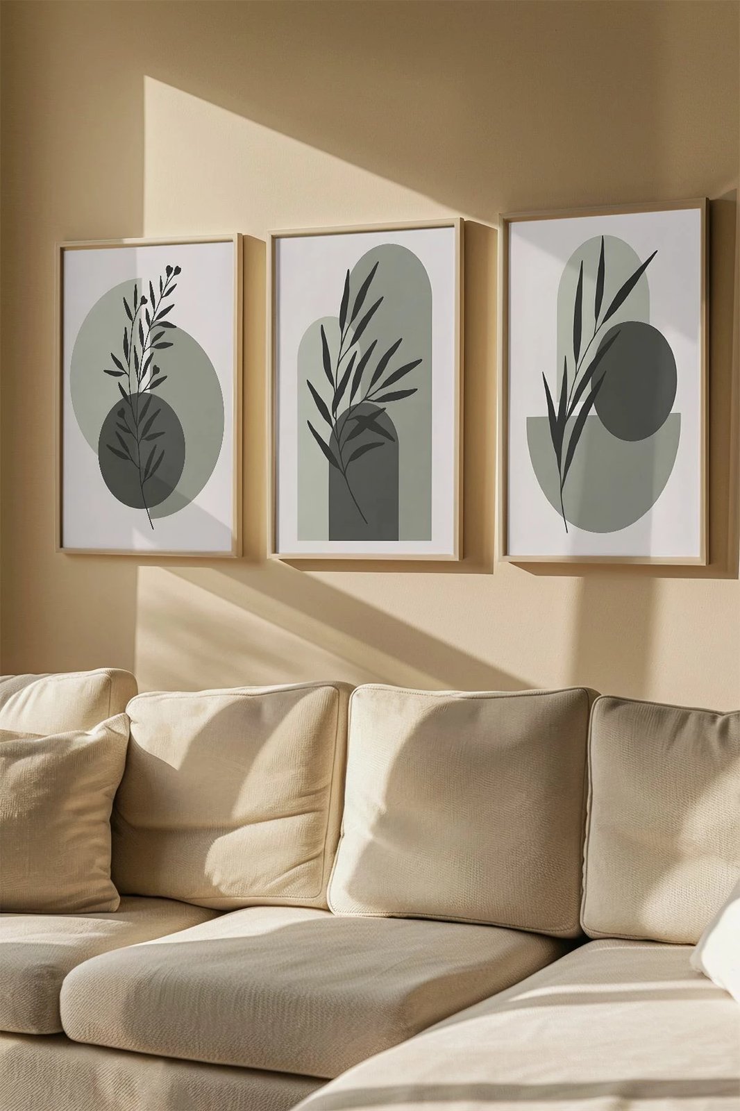 Pikturë dekorative me kornizë (3 copë), Wallity, Artvmodel36-Ahsap