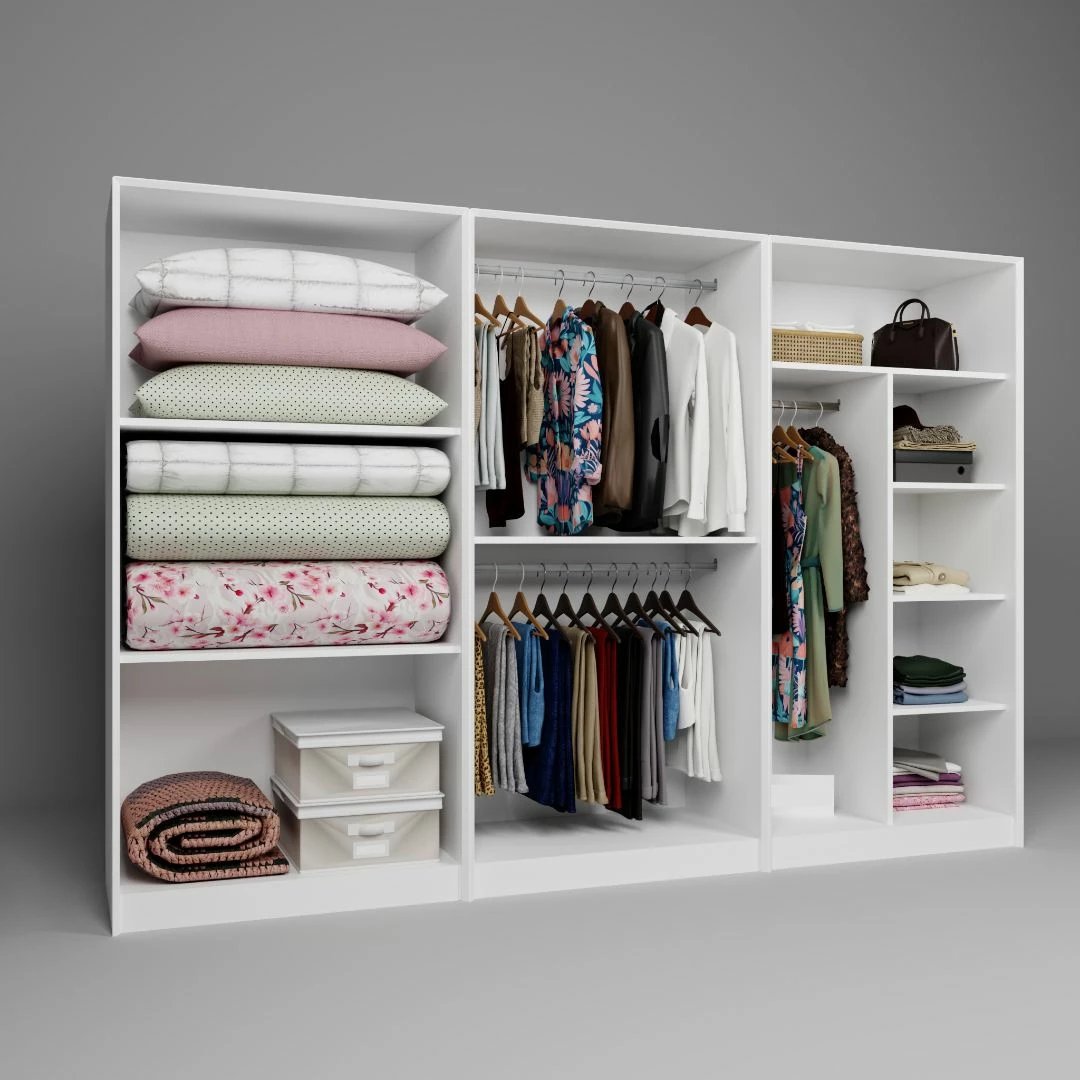 Dollap Skye Decor, i bardhë, Lucas 1600-89, 280x190x60cm