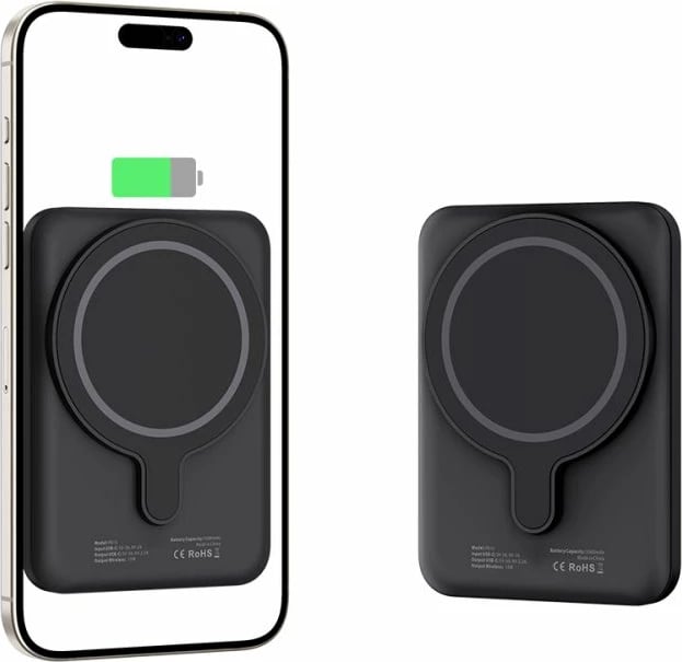 Powerbank Tech-Protect LifeMag PB10, 5000mAh, MagSafe, USB-C, e zezë