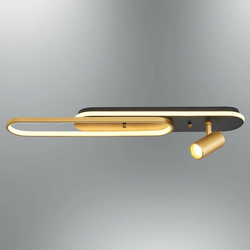 Llambë muri Opviq, e zezë dhe e artë, 4156-1-19