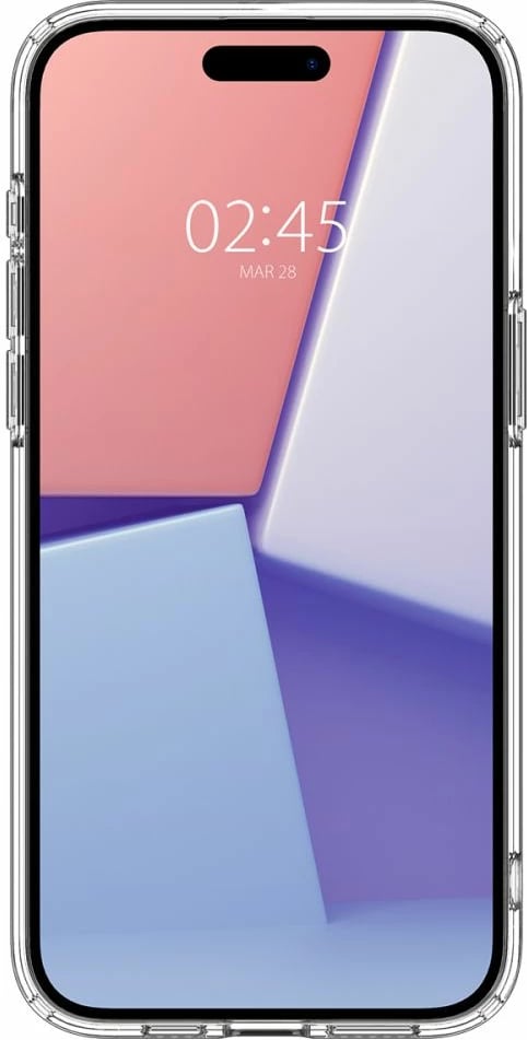 Mbështjellës Spigen Ultra Hybrid për iPhone 15 Pro, frost clear, gjysmë-transparent