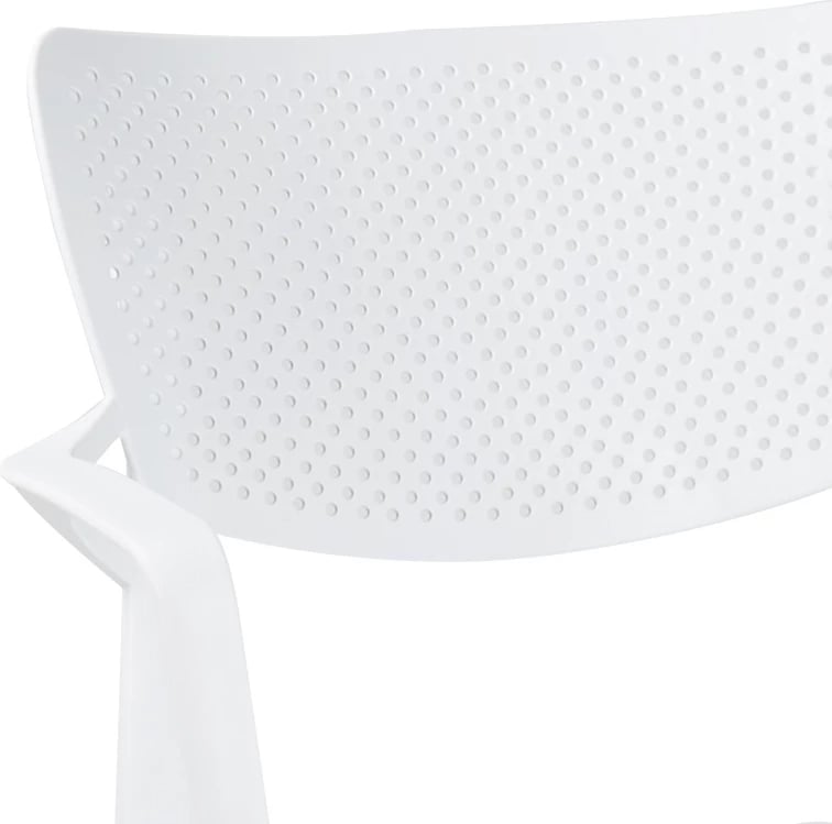 Tavolinë me karrige për terasë Icon-Fontline, 3 copë, PP, ngjyrë e bardhë