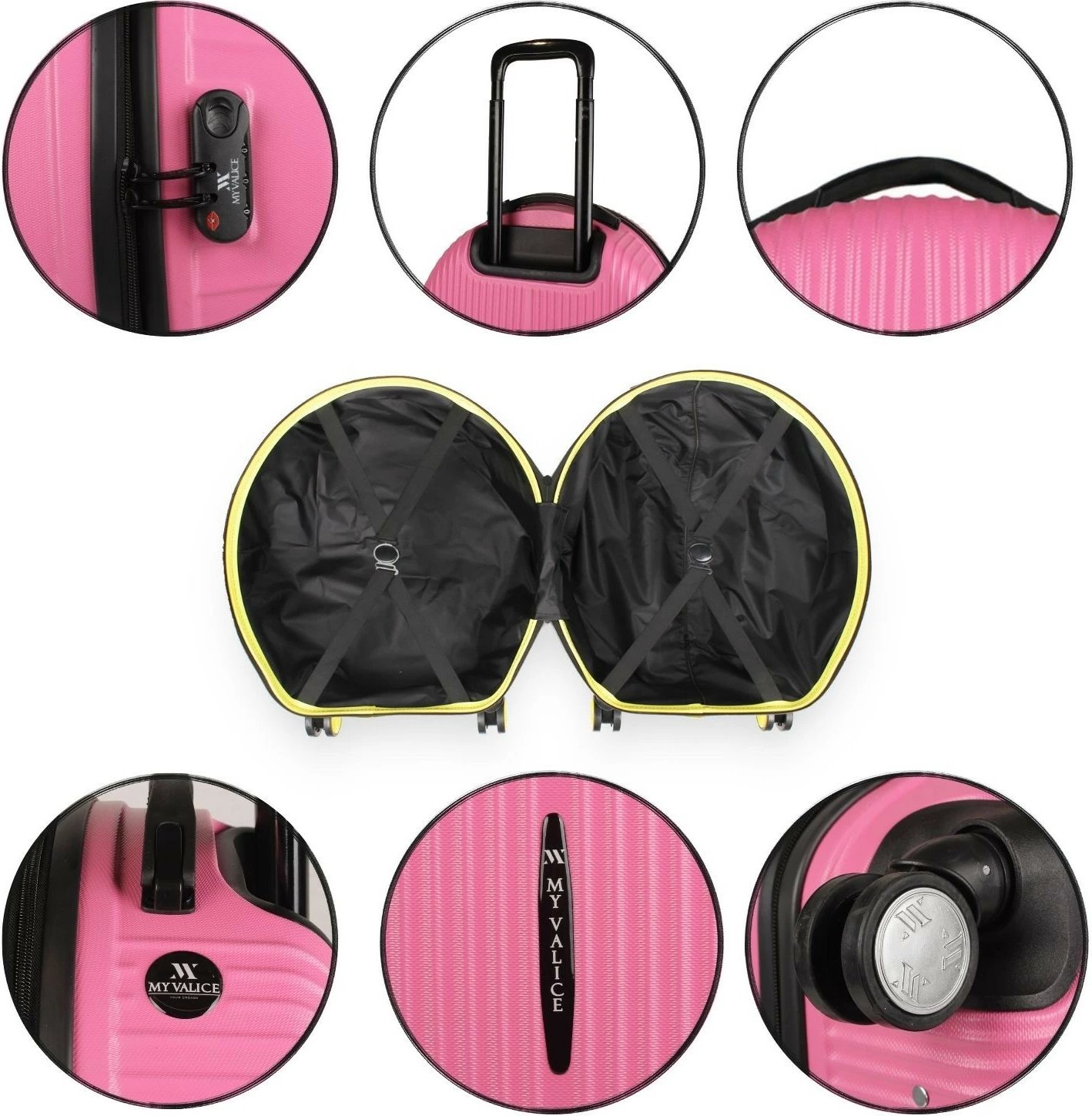 Valixhe udhëtimi rozë Zoozie Bags, 2378