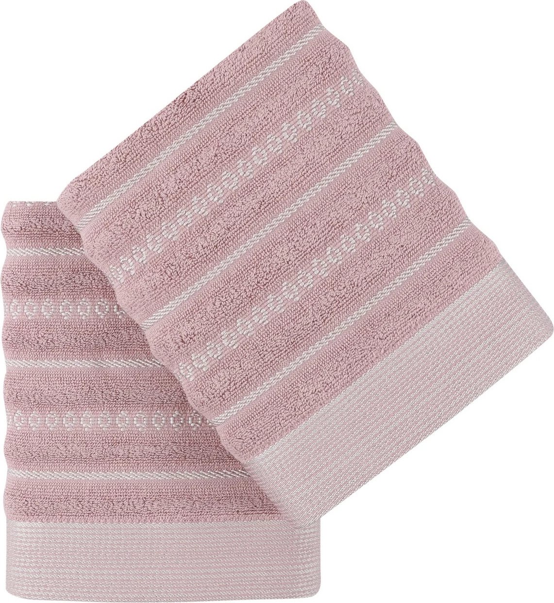 Set peshqirësh për duar (2 copë), Mijölnir, Bombeli, ngjyrë rozë e zbehtë