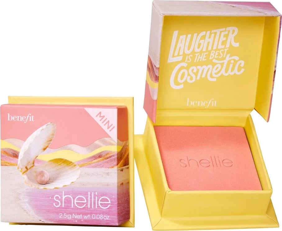 Ruzh për faqe Benefit Shellie Mini Warm-Seashell Pink për femra, 2.5g