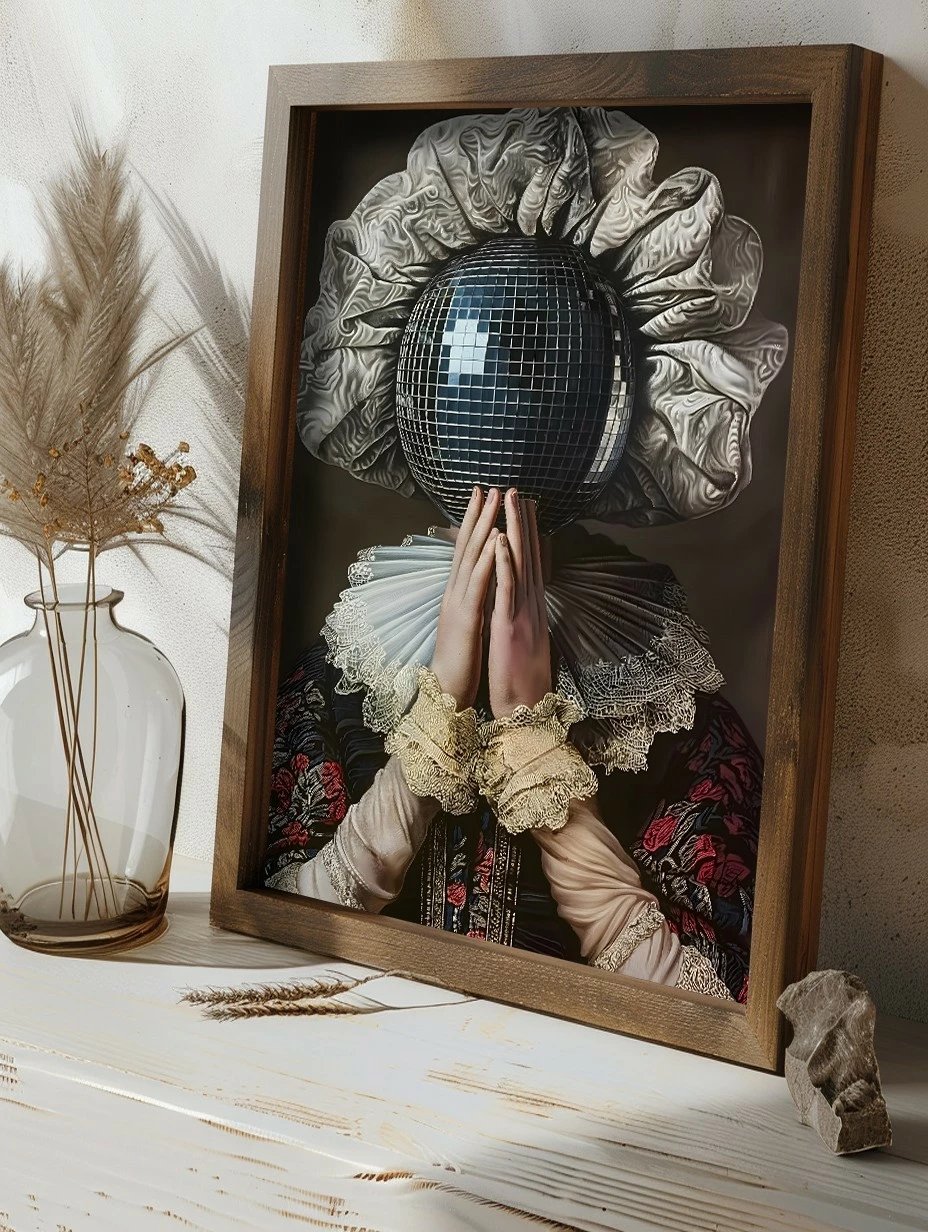 Pikturë dekorative me kornizë MDF, shumëngjyrëshe, GE130-L