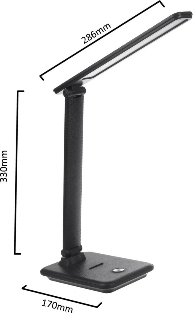 Llambë tavoline LED Maclean MCE614B, 9W, e zezë