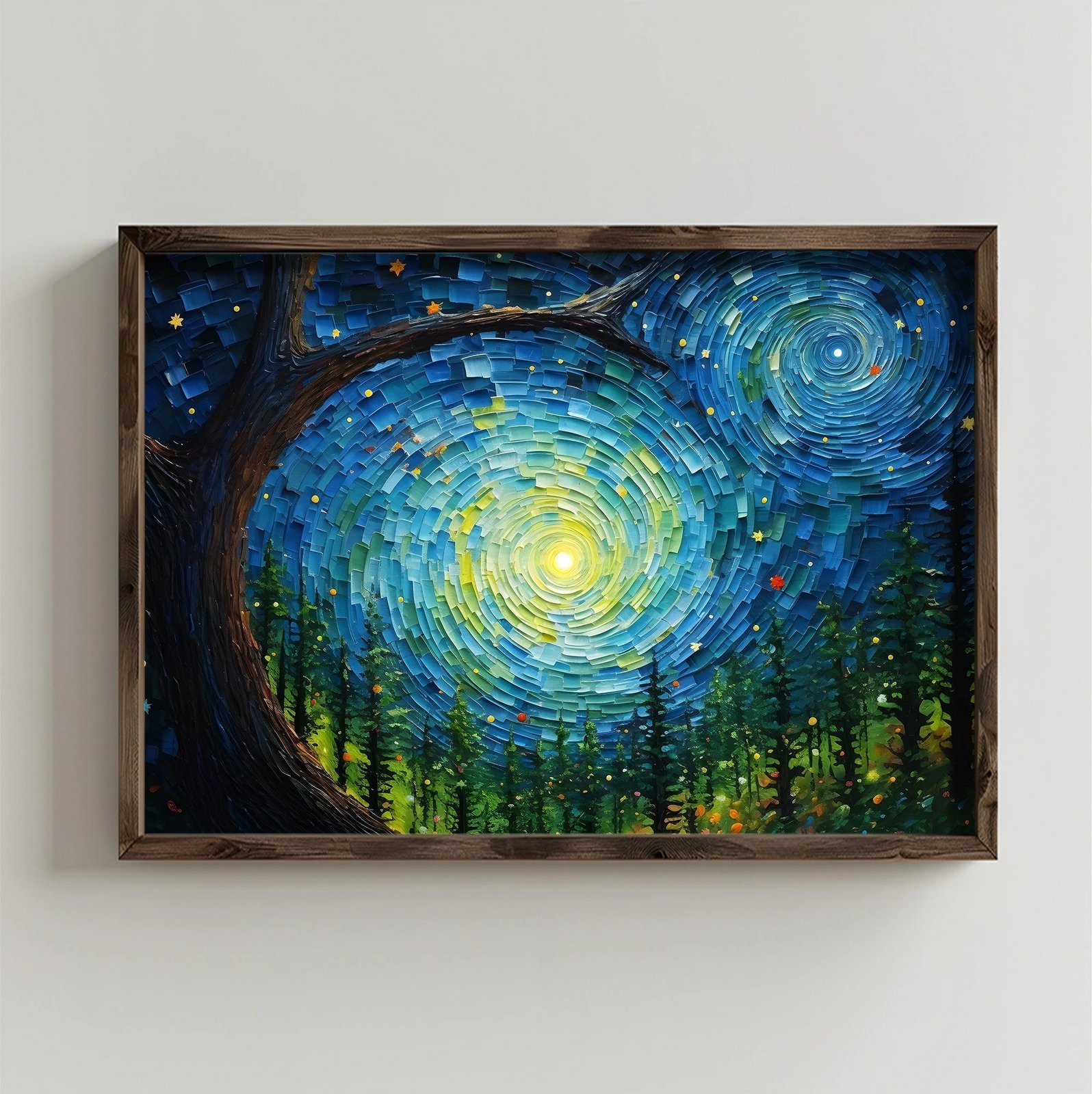 Pikturë dekorative me kornizë MDF, Wallity, AI111