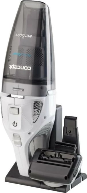 Fshesë dore, Concept, VP4370, 14.8 V Li-ion 2200 mAh, Wet & Dry, HEPA, deri 40 min, 450 ml, gri e bardhë