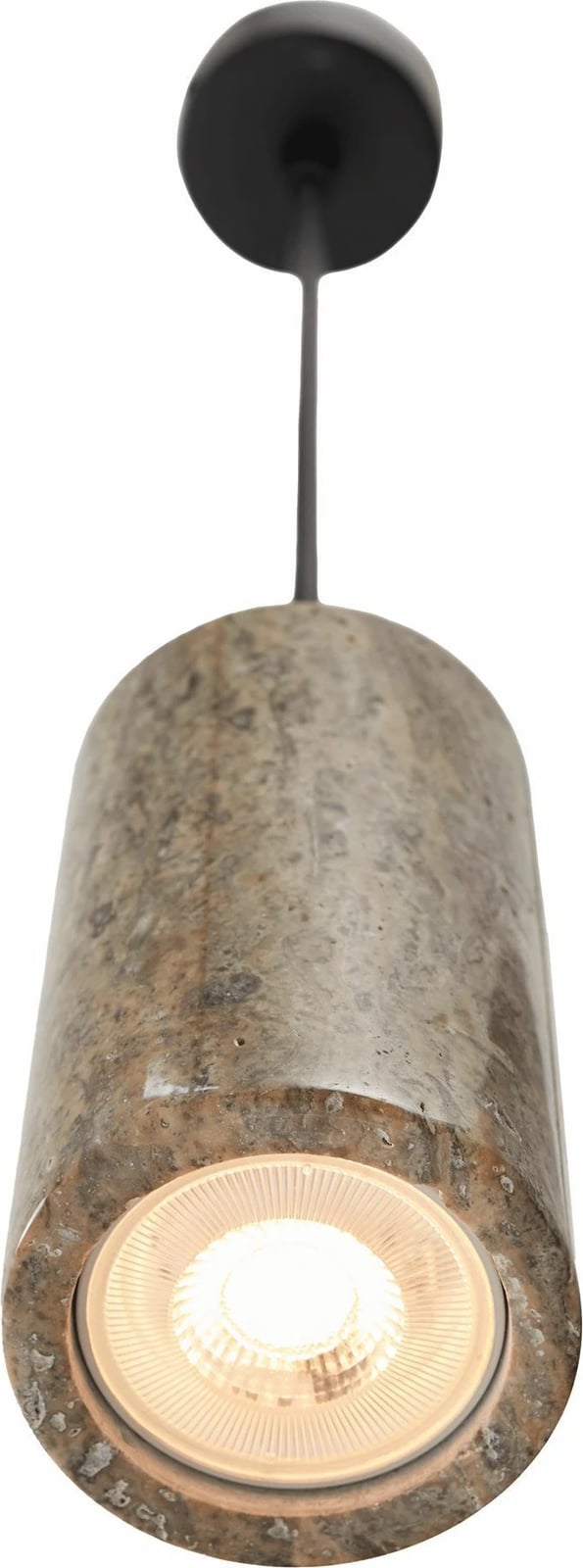 Llambë tavani Opviq, ngjyrë argjendi, travertinë