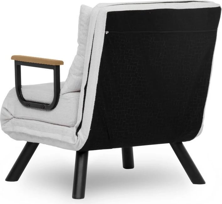 Krevat-karrige një vendës, Atelier del Sofa, Sando Single, teddy e bardhë