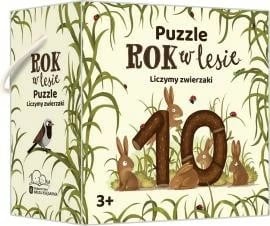 Puzzle Nasza księgarnia Year in the Forest, 20 pjesë, për fëmijë, Karton
