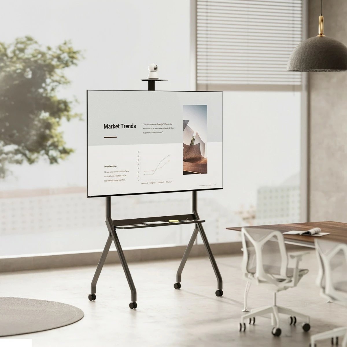 Karrocë TV Maclean MC-114 B, për TV 55-100", e zezë