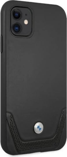 Mbështjellës BMW BMHCN61RSWPK për iPhone 11/XR, hardcase, lëkurë, i zi