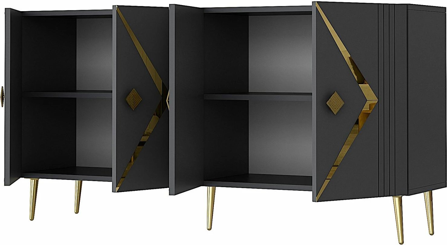 Konsol Skye Decor, Domino KB150, antracit, ar