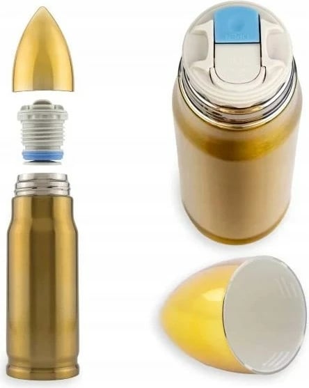 Termus FROSTER Bullet Brass 500 ml, Ngjyrë çeliku Termus FROSTER Bullet Brass 500 ml, Ngjyrë çeliku