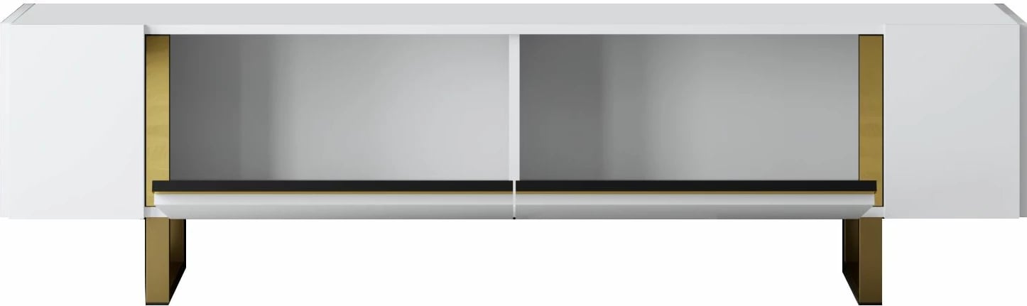 Komodë TV Hanah Home, Yildiz, e bardhë dhe ari