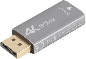 Adapter Lanberg AD-DP-HD-01 DisplayPort në HDMI, 4K, Argjend