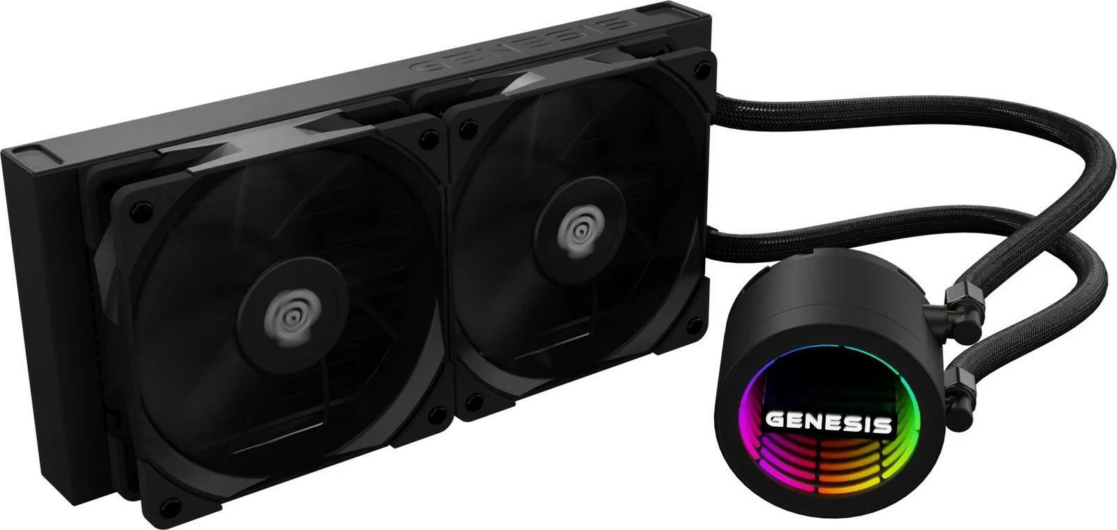 Kasë ftohëse me ujë GENESIS NLG-2318, 2 ventilatorë, e zezë